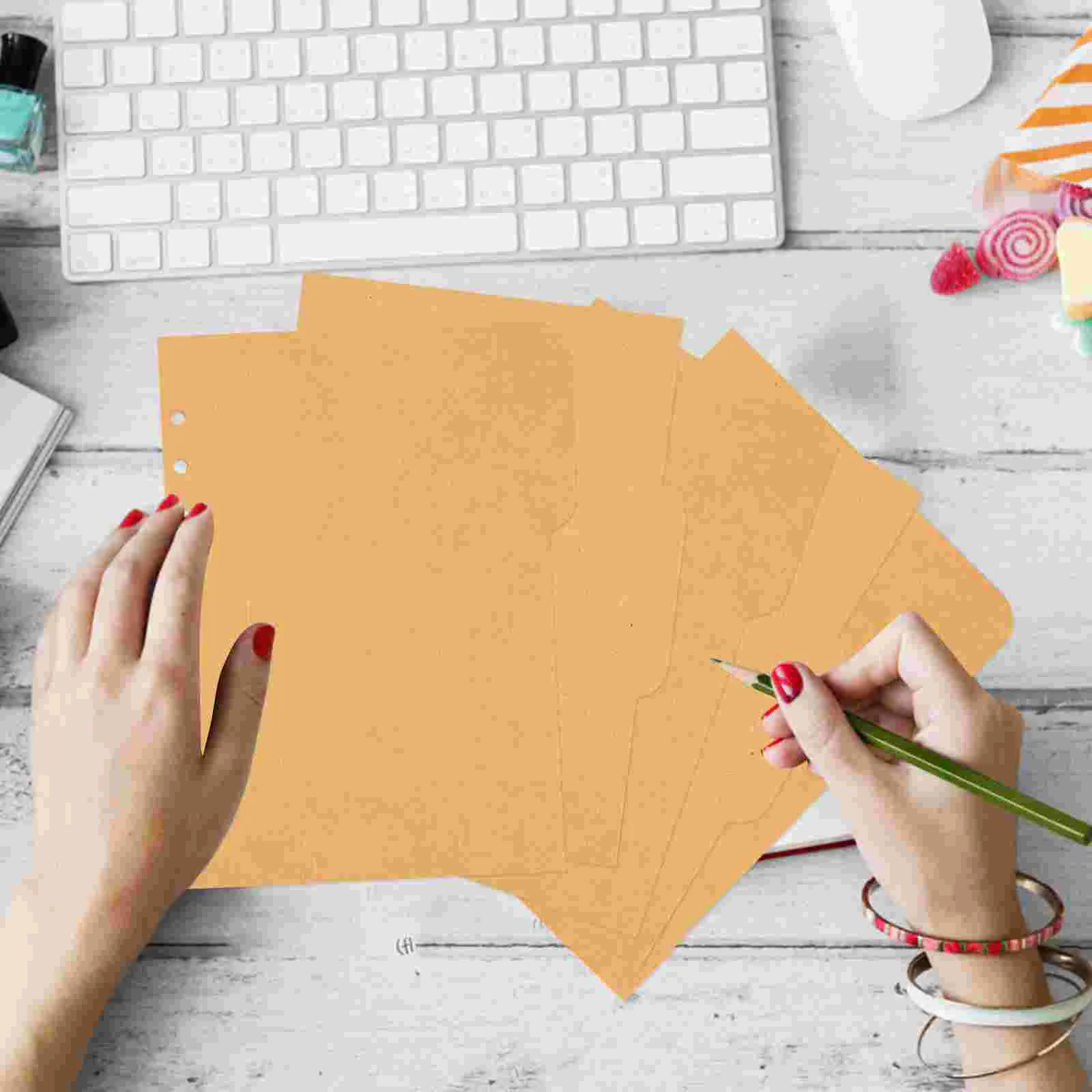 Glossy Photo Paper Loose-leaf Book The Notebook Insertable Dividers List Notebooks