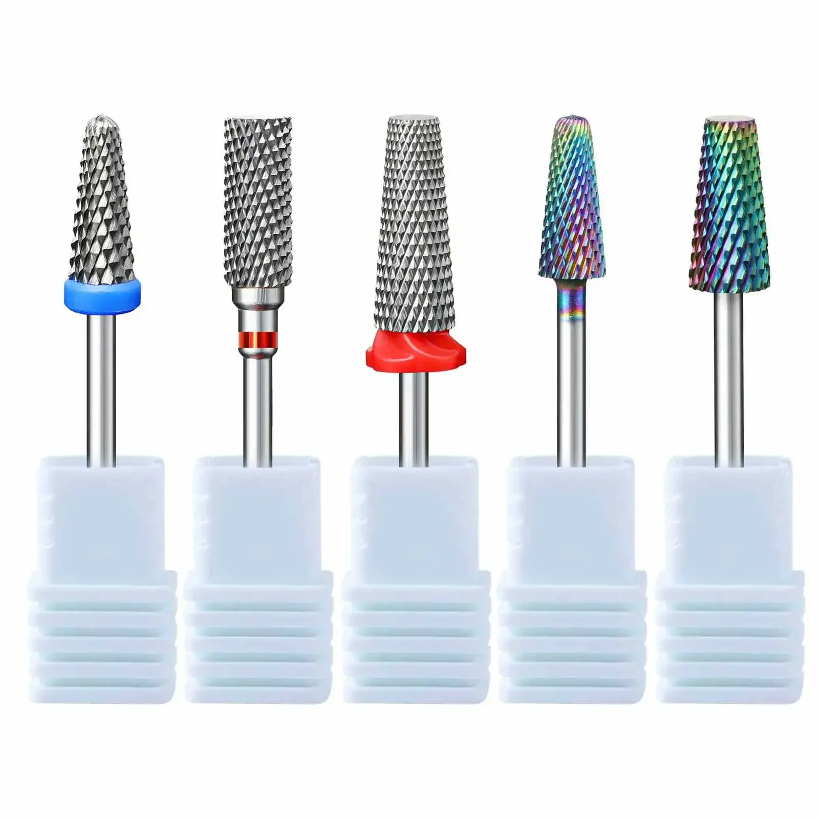 Trapano elettrico per strumenti per manicure e pedicure, punta per trapano per unghie in ceramica al carburo di tungsteno Ruota punte per fresa per unghie