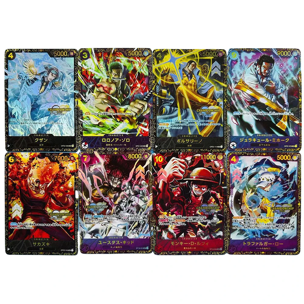 8PC/Set Anime One Piece DIY ACG Toys Collectible Cards Christmas Birthday Gifts Hancock Nami Robin Boys Contest Battle Game