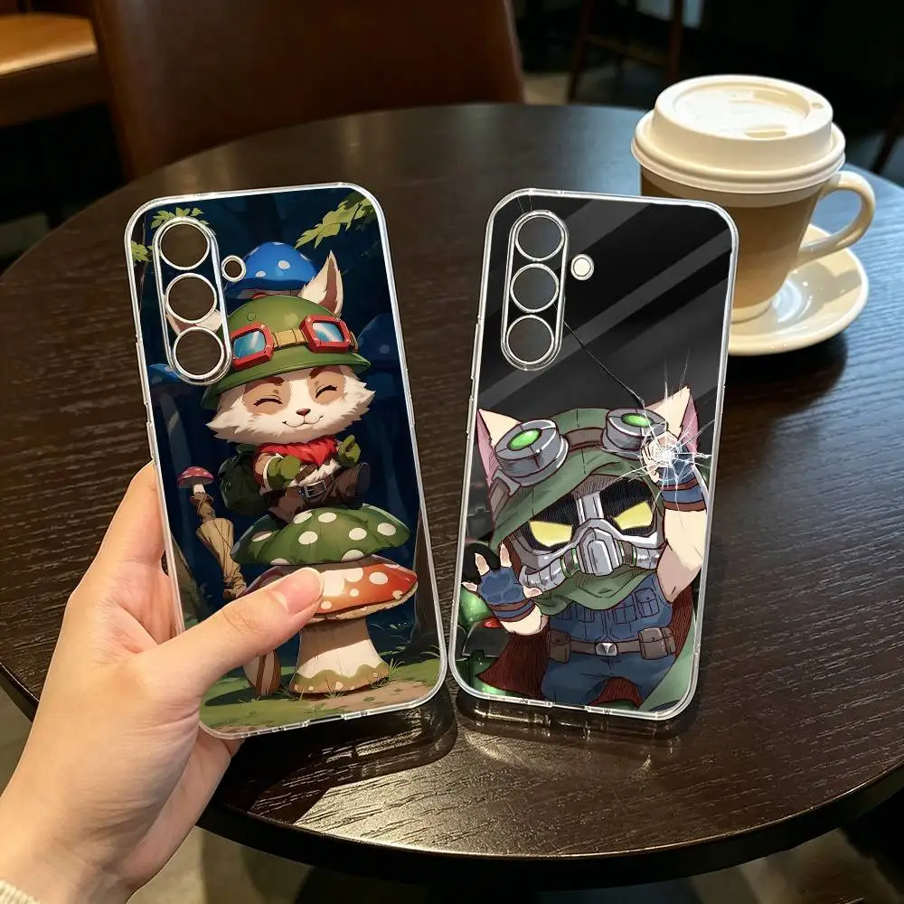 Чехол для телефона League Of L-Legend T-Teemo для Samsung A10,12,20,21S,30,31,40,50,51,52,70,71, прозрачный чехол