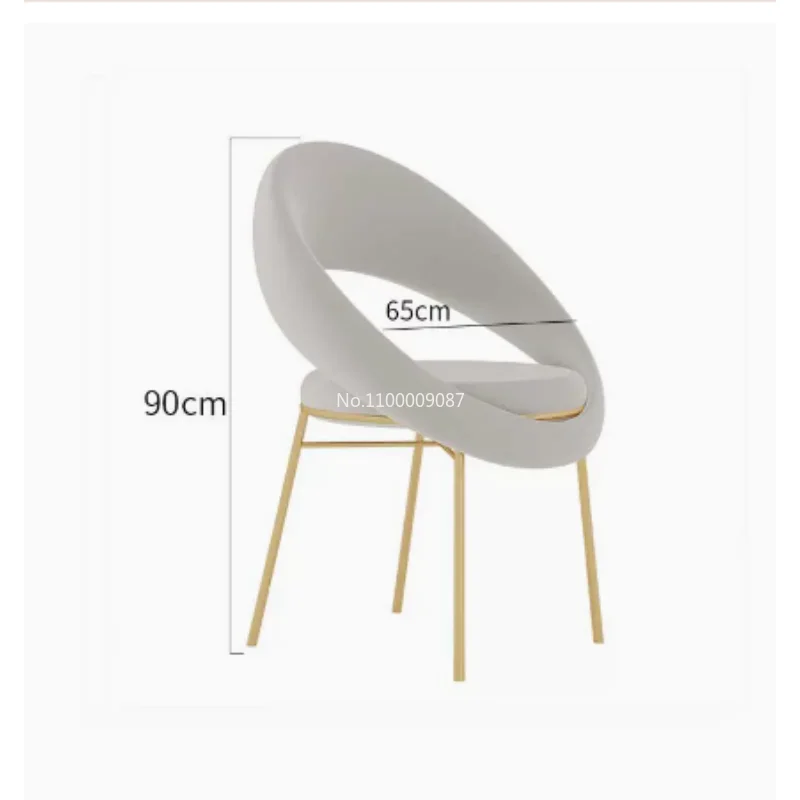 

Nordic modern minimalist girl princess bedroom makeup chair dresser stool manicure backrest ins online celebrity chair