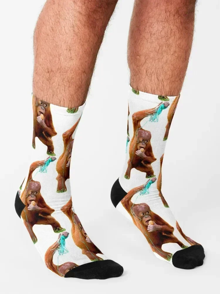 Aint I cute! Socks New year's Non-slip golf winter thermal Socks Ladies Men's