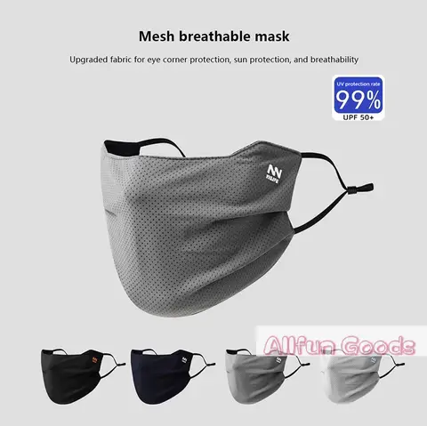 Sun Protection Face Mask For Men Reusable Breathable UV Face Shield Solid Color Washable Face Mask Summer Cycling Face Mask