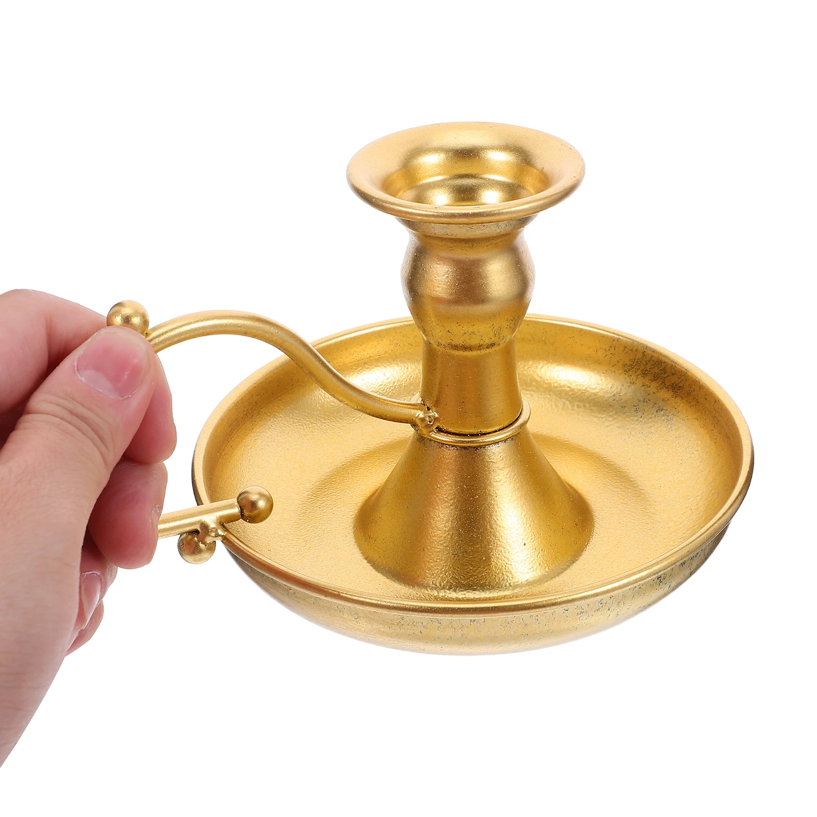 

Vintage Holder Candlestick Christmas European Style Stand Desktop Creative Candleholder Decor Delicate Base Ornament