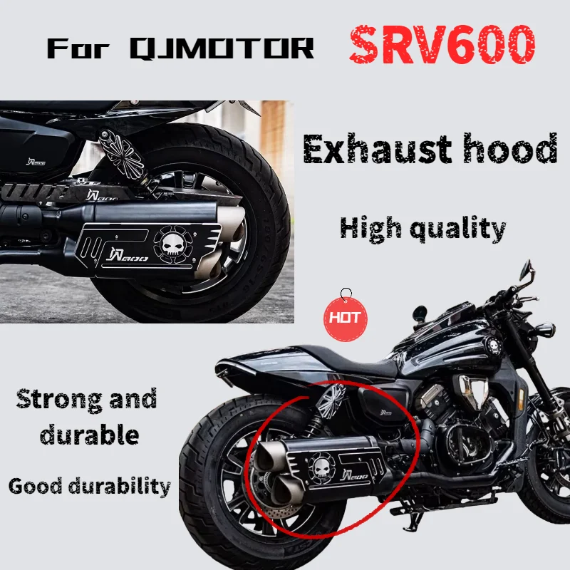 

For QJMOTOR SRV600 Motorcycle Modification Parts Exhaust Pipe Heat Shield Decorative Cover
