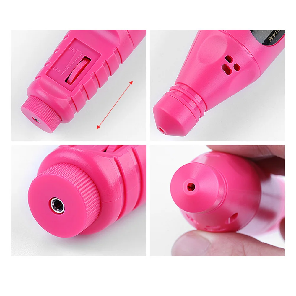 

Portable Nail Polishing Machine Electric Nail Sander for Manicure Exfoliating USB Rechargeable Compact Size Rosy Handle
