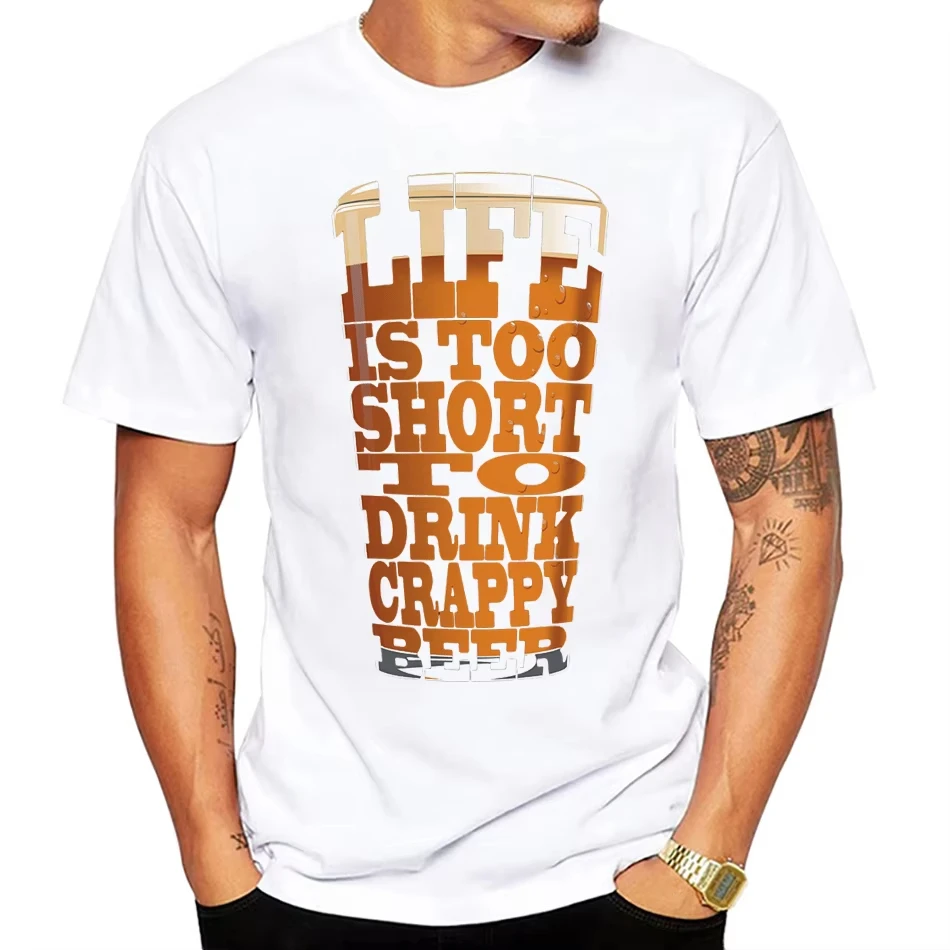 

Funny Beer Design Craft Beer For Brewery Lovers T-Shirt Craft Beer Makes Me Hoppy T Shirts Personalized Hot Sale Man Tees Unisex