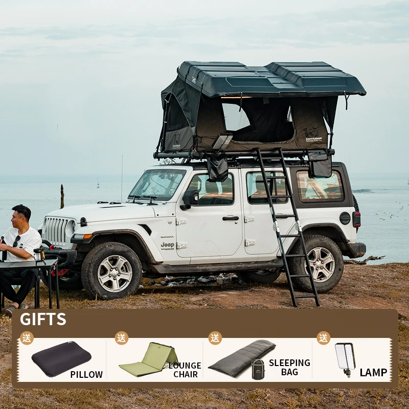 

Roof tent, electric hard-top shell, fully automatic remote control quick-opening outdoor camping car tent