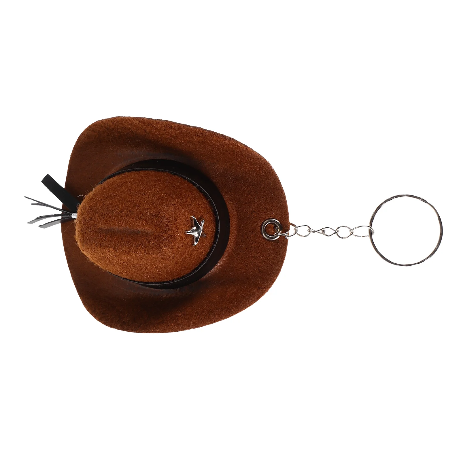 Cowboy Hat Keychain Mini Backpack Small Decorative Keyring For Bag Zinc Alloy Keychains Women Pendant