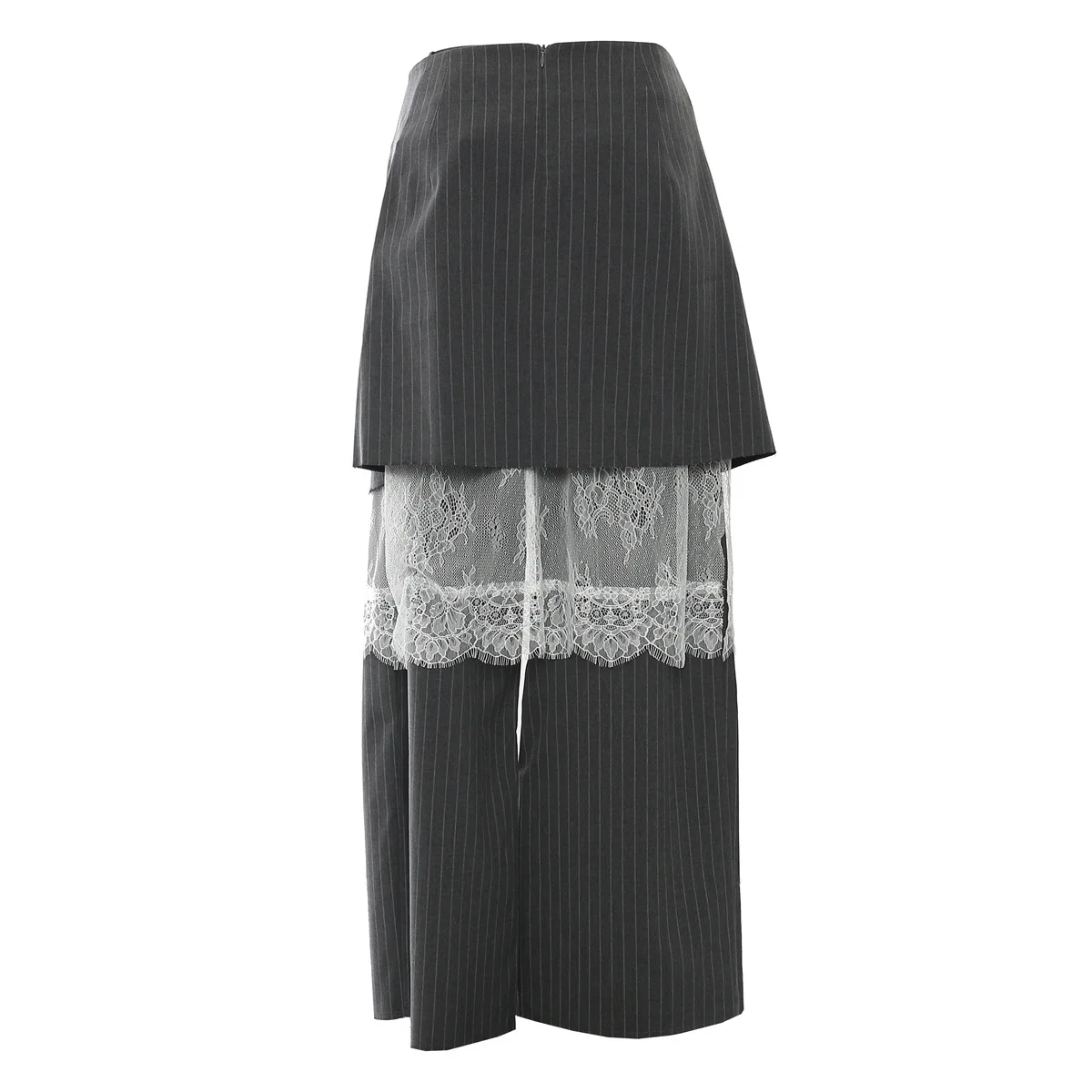 2025 Women's New Half Skirt with Multiple Wearing Styles Irregular Design, Long Lace Three Piece Set Casual Pants Set