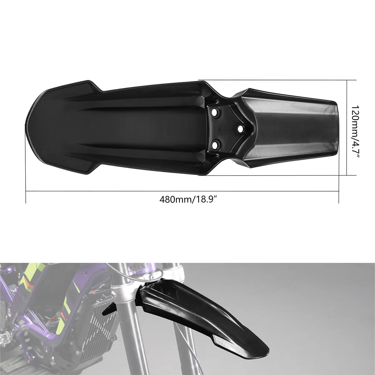 

For Surron Electric Bike Front Fender Mud Guard Dust Cover For 2025 2024 Surron Light Bee X S Surron Parts Weather Resistant