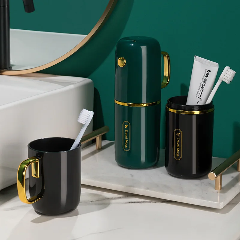 Household Mouthwash Cup Is Convenient for Traveling on Business Trips, Toothpaste Storage and Washing, Multi-functional Cup Set