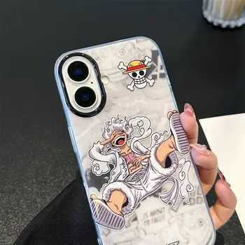 動漫海盜王路飛矽膠手機殼,適用於iPhone 11 12 13 14 15 16 17 Pro Max,可愛相機防震保護套 12 最佳銷售 一件式摩托車 - №11