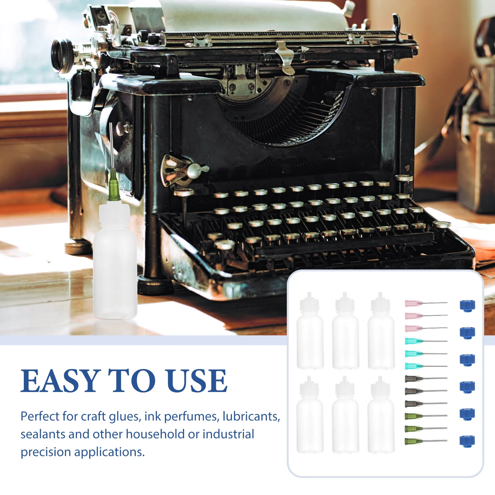 

Dispensing Bottle Set Squeeze Bottles for Oil Hair Glue Dispenser Small Empty with Tip Customized Applicator