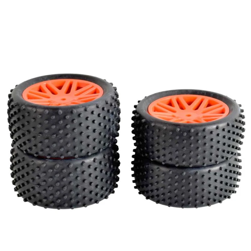 4 Stuks 85Mm Banden Wiel Band Voor Wltoys 144001 124019 104001 Rc Auto Upgrade Onderdelen 1/10 1/12 1/14 Weegschaal Off-Road Buggy