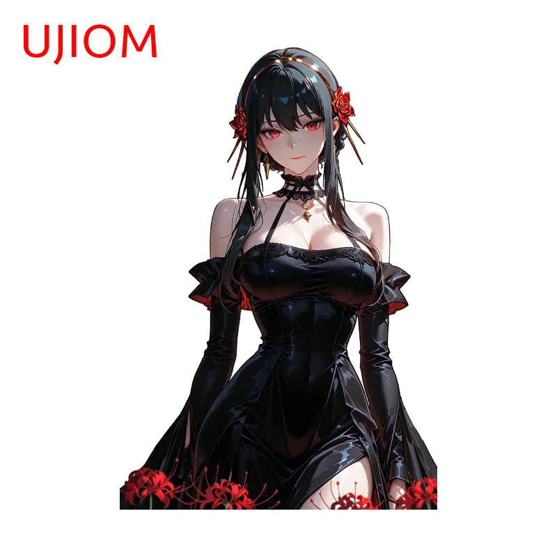 UJIOM Yor Forger Alluring Big Boobs Wall Sticker Exquisite Enchanting Sunscreen Vinyl Decal Suitable For Adhesive Wallpaper