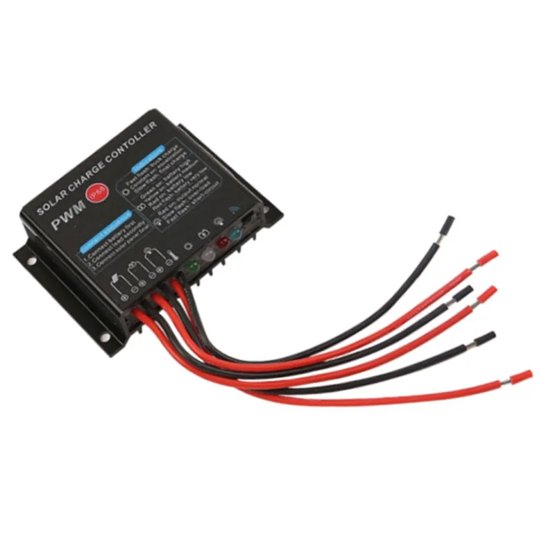 A92Z 12V 24V 10A IP68 جهاز التحكم بالشحن بالطاقة الشمسية المقاوم للماء Li-، منظم بطارية الرصاص الحمضية مع جهاز التحكم عن بعد بالأشعة تحت الحمراء