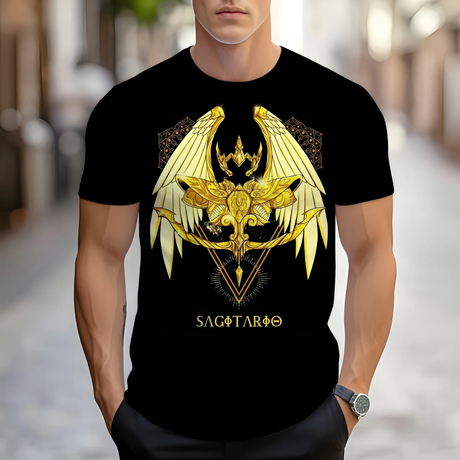 

mens summer clothing with 3D printed gold cloth graphic t shirts round neck short sleeved tees new in top casual T-shirt for men