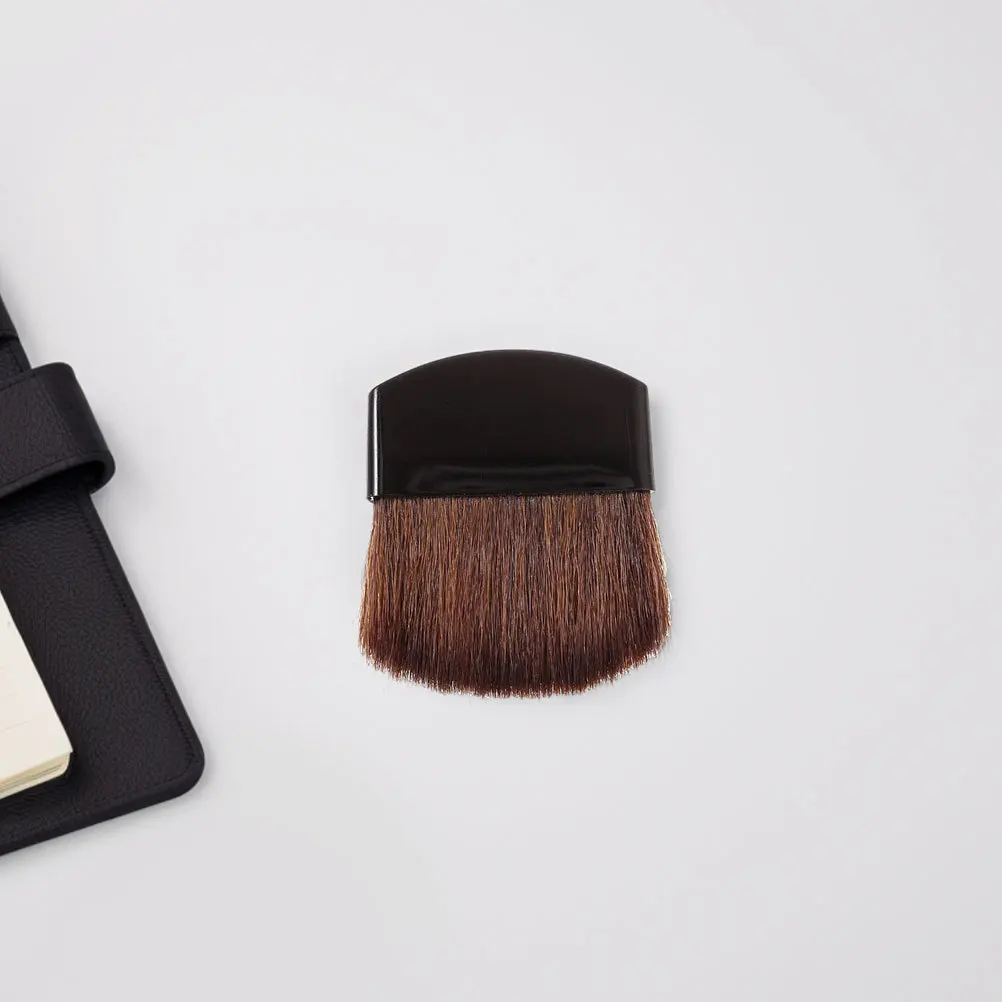 3 pçs mini pincel de maquiagem design compacto para blush em pó aplicação portátil pequena escova facial viagem maquiagem essencial