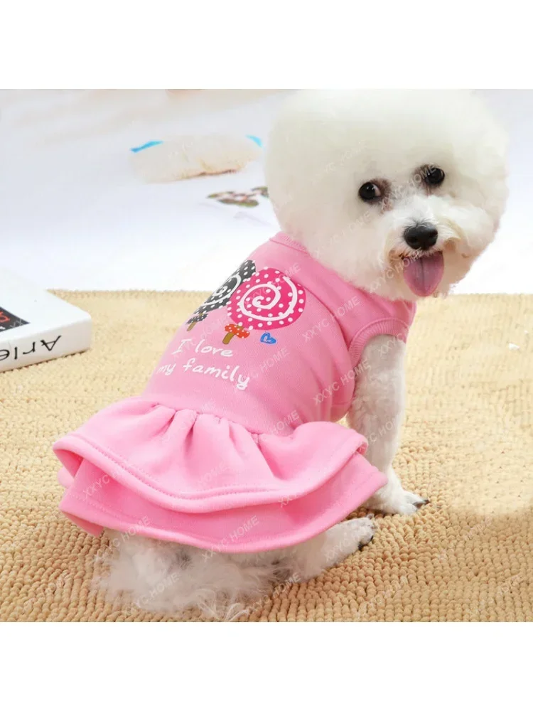 

Новое платье для собак, юбка принцессы Тедди, осень-зима, щенок, собака, кошка, одежда для домашних животных, товары для щенков, аксессуары для собак, аксессуары для щенков