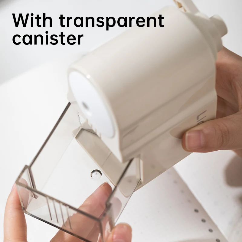 Deli Adjustable Pencil Sharpener 5 Gears Automatically Enters Hand-cranked Sketch Pen Mechanical Sharpener Stationery Kids Gift