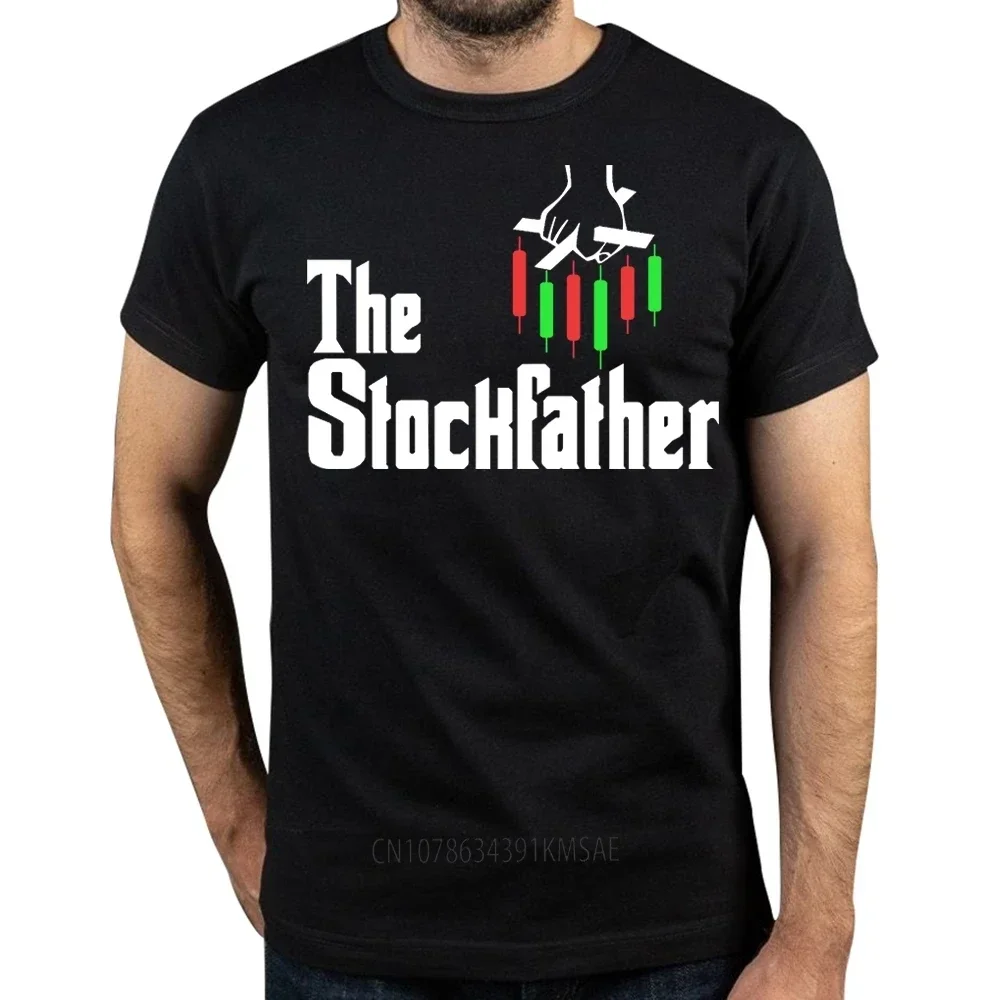 Funny The Stockfather Stock Market Bull Investor T Shirts Summer Graphic Cotton Streetwear Short Sleeve Trader Gifts T-shirt Men