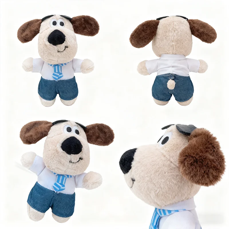 Nuevo muñeco de peluche de perro Headmaster, colgante para mochila, llavero con colgante de llave de coche de dibujos animados, juguetes de peluche, regalo de cumpleaños para niños