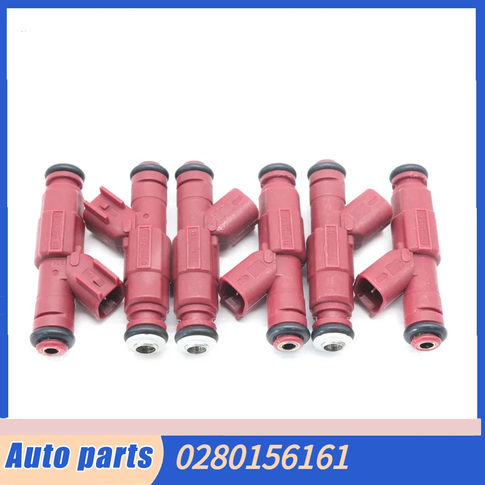 

0280156161 Комплект из 6 топливных форсунок с 12 отверстиями, 24 фунта/галлон, для Jeep Wrangler Grand Cherokee 4.0L 99-04, Dodge Ram, Ford 822-11170