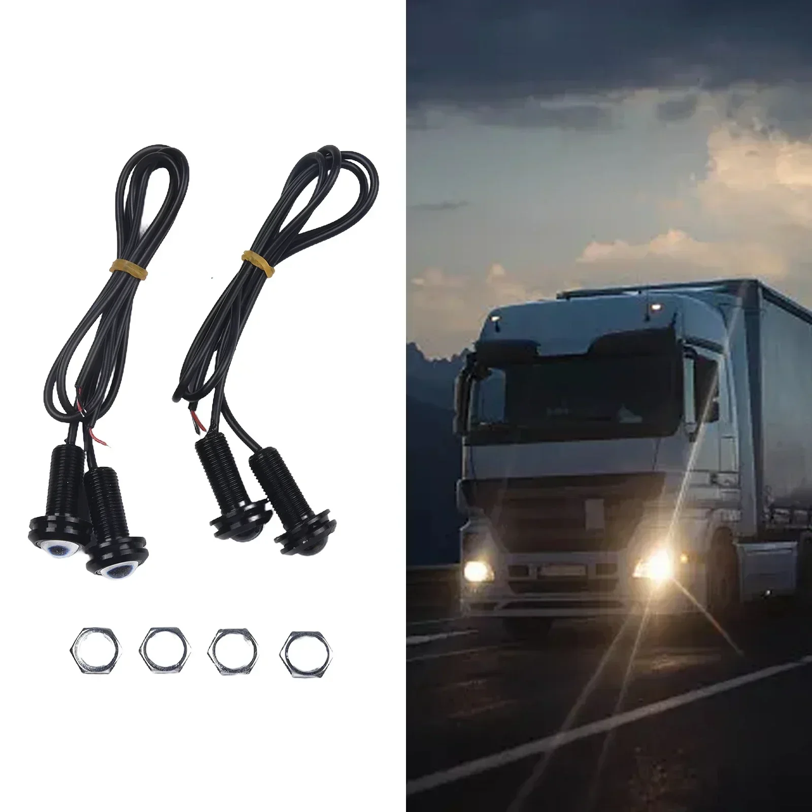 4Pcs Super Bright LED Car Light Front Grille Lighting For Truck SUV For Ford SVT Raptor Style LED White Grille Lighting DRL Kit