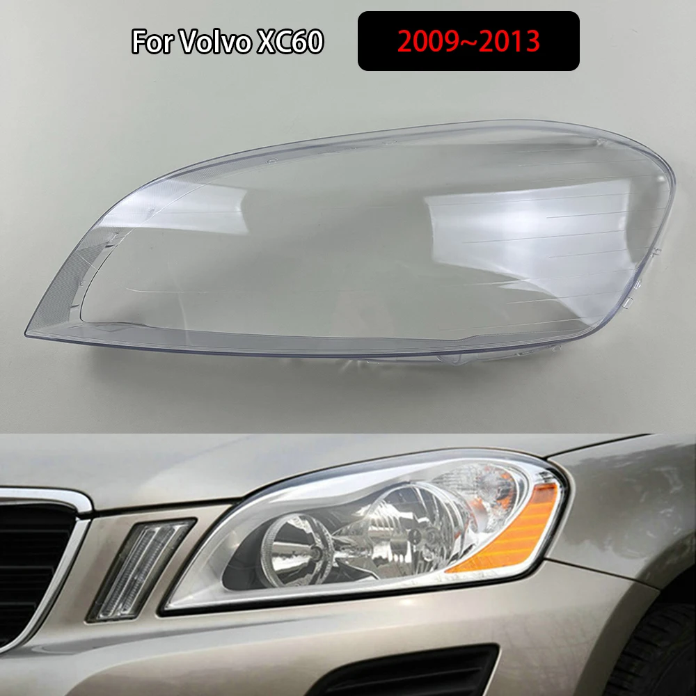 

For Volvo XC60 2009~2013 Headlamp Cover Transparent Headlight Shell Lens Plexiglass Auto Replacement Parts