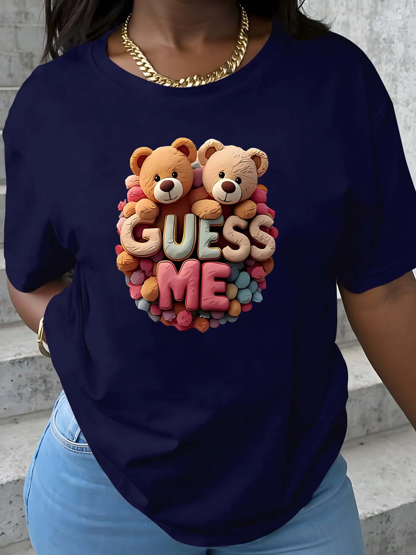 

Plus Size Guess Me Teddy Design Garment Ideal For Graceful Stylish Occasions