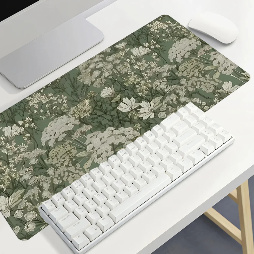 Tapis de souris artisanal fleurs sauvages Kawaii tapis de souris tapis de souris tapis de bureau Anime fille tapis de bureau PC décoration jeu PC accessoires