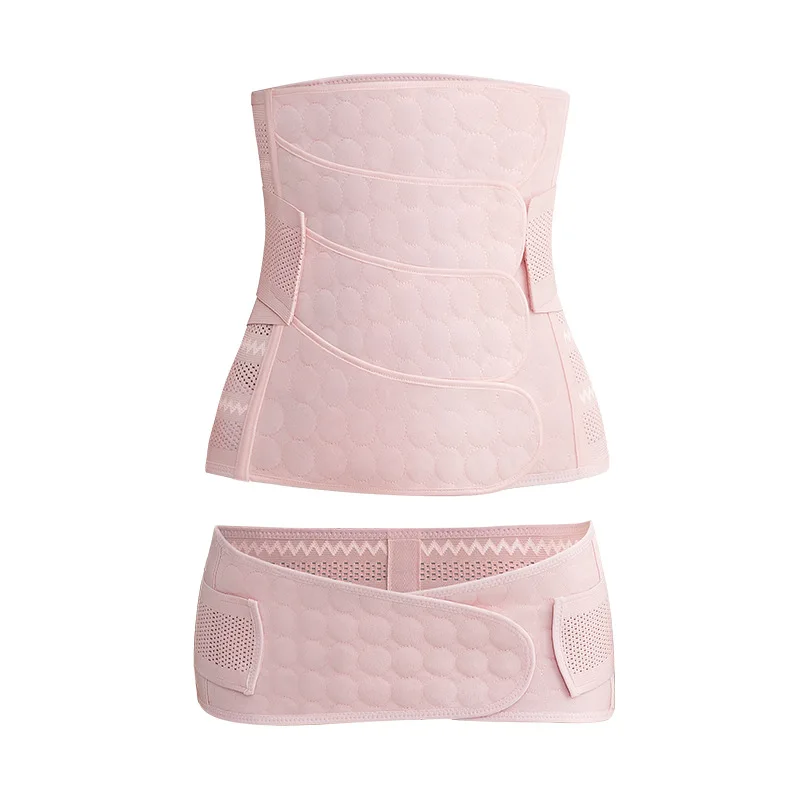 Primi138-Ceinture allongée pour femme enceinte, bande abdominale post-partum, livraison naturelle, césarienne, ceinture de section de la hanche du ventre, 4 paquets