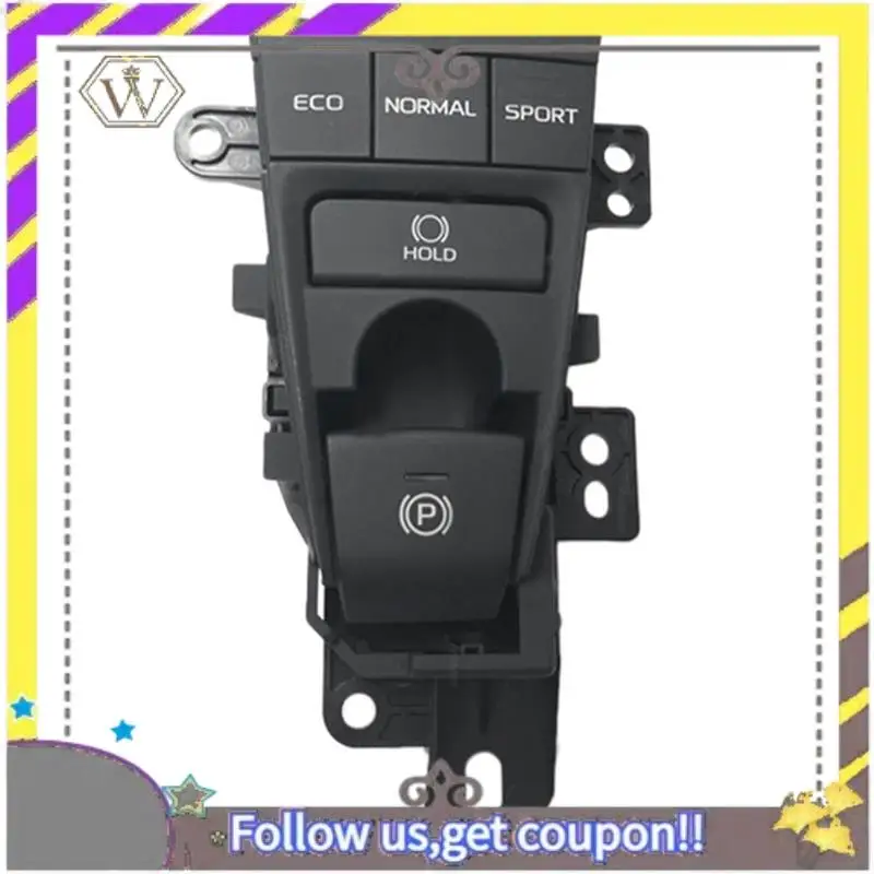 

ABXV-P-Switch Handbrake Button Brake Switch ECO Button Sport Mode(Can Light Up) For Toyota Camry 2018 2019 Xv70 V70