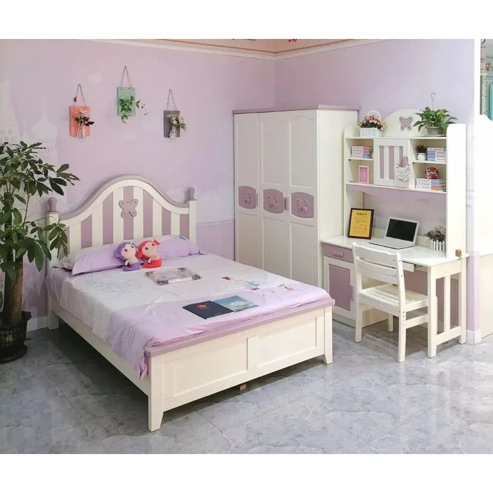 

Children Wooden Solid New Arrivals Furniture Sets Cute Beds Double Bedroom Set Wooden Kids Bunk Bed Carton Box Modern Morden
