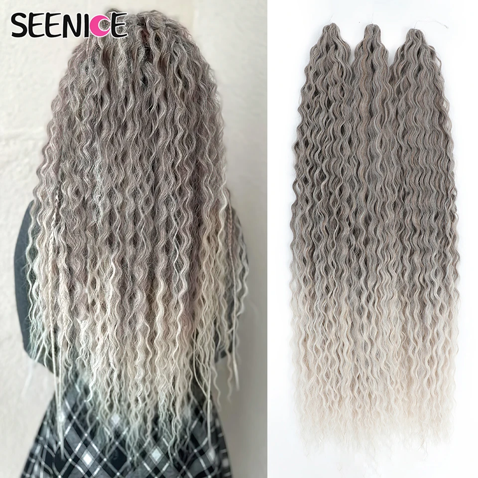 

Ariel Curl Hair Water Wave Twist Crochet Hair Synthetic Crochet Braids Ombre Blonde Afro Curls Deep Wave Braiding Hair Extension