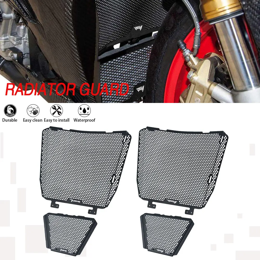 

2020 2021 Radiator Guard Grill Cooled Protector oil cooler Cover FOR Aprilia RSV4 1000 RF 1000RF 1000RR 2015 2016 2017 2018 2019