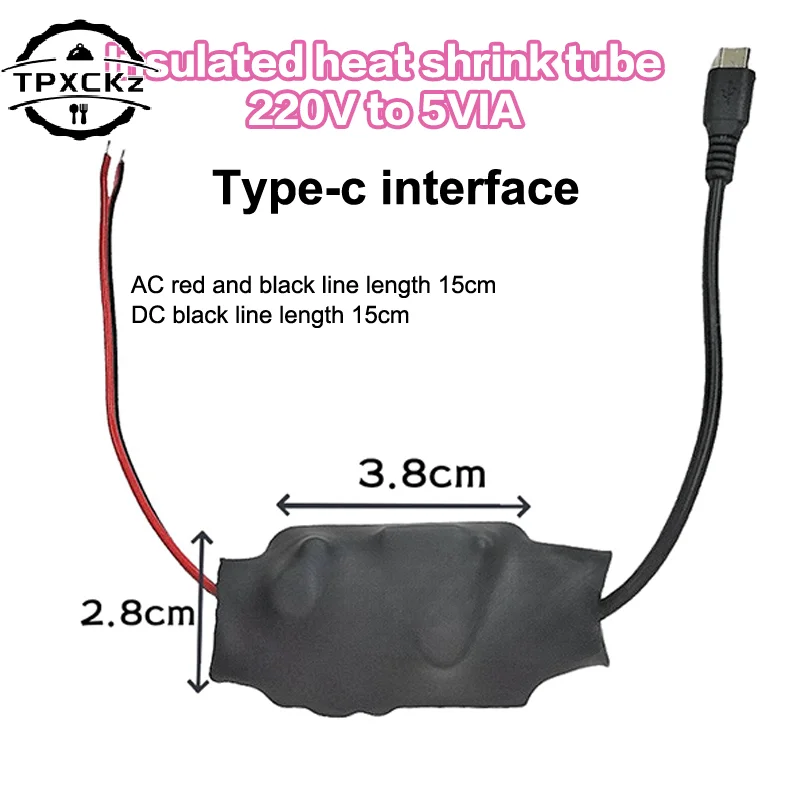 1 Piece TYPEC USB Power Supply Transformer AC220V To DC5V 1A/2A Power Transformer Portable Small Camera WiFi Monitoring Adapter