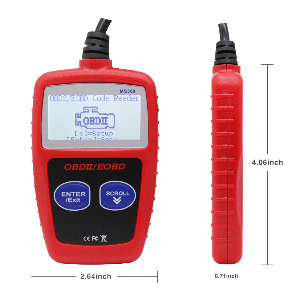 Herramienta de diagnóstico automotriz MS309, escáner OBD2, lector de código, mejor que el ELM327