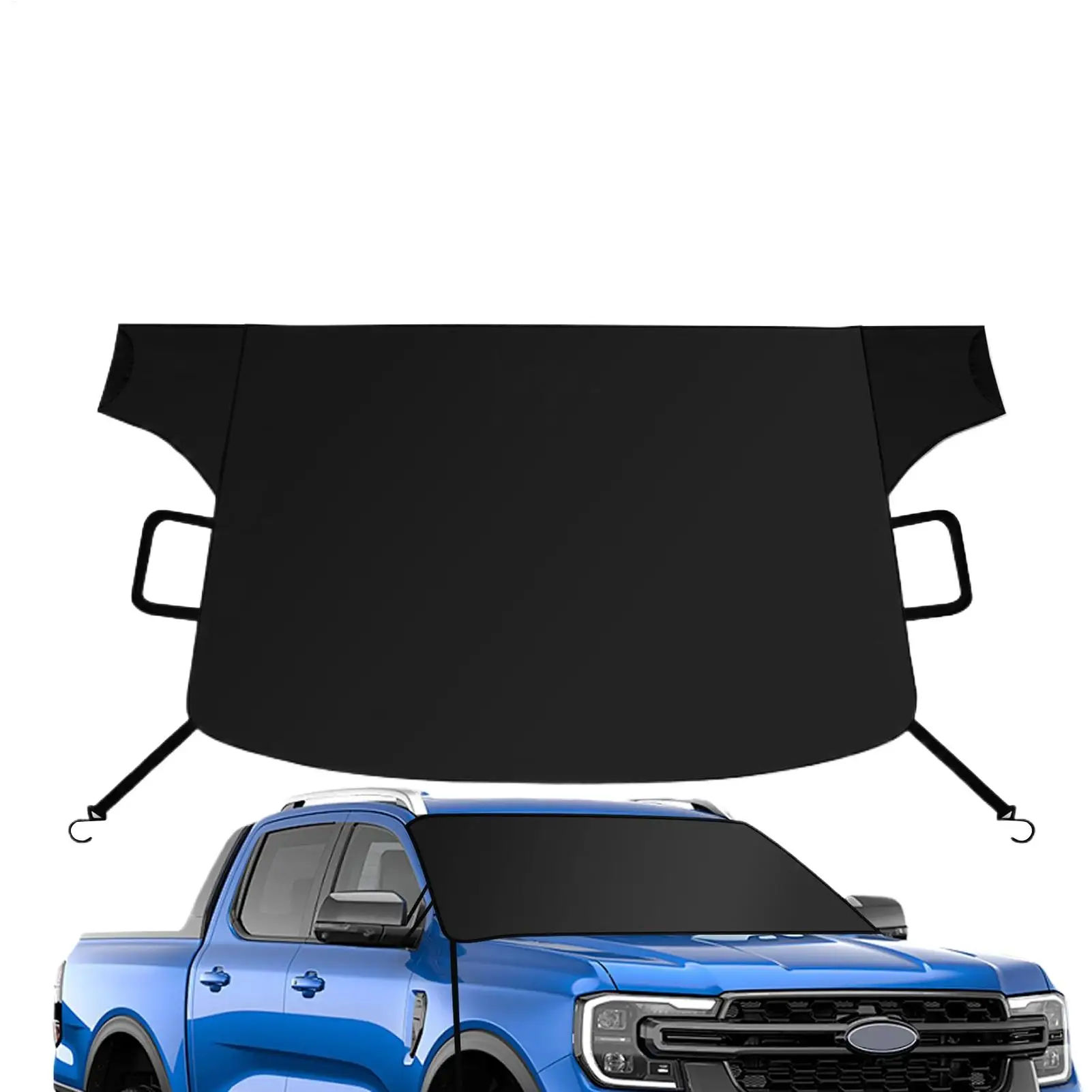 

Car Windshield Snow Cover Oxford Cloth Windscreen Frost Cover Thickened Windshield Sunshade for Commuting Winter Outdoor Truck