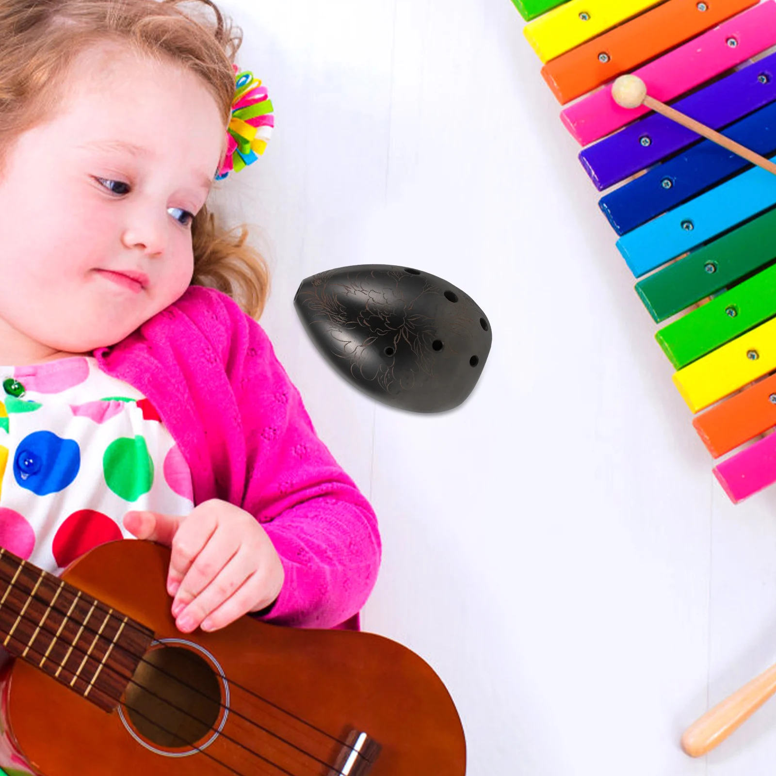 

8 Hole Xun Portable Mini Music Instrument for Beginners Kids High Quality Pottery Sound Beautiful and Ethereal