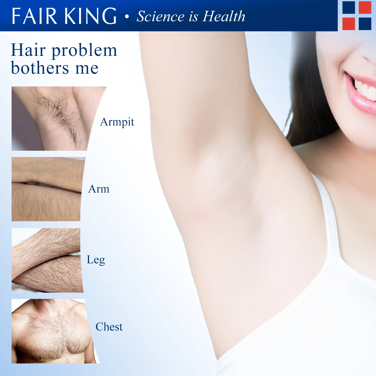FAIRKING Herbal Depilatory Cream Hair Removal Painless Cream for Removal Armpit Legs Hair Men and Women Body Care Shaving 40g