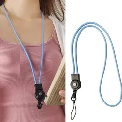 Mobile Phone Lanyard Lanyard Long Neck Strap Multi-functional Male Braided Rope Finger Sling Detachable Ring Buckle Phone Strap