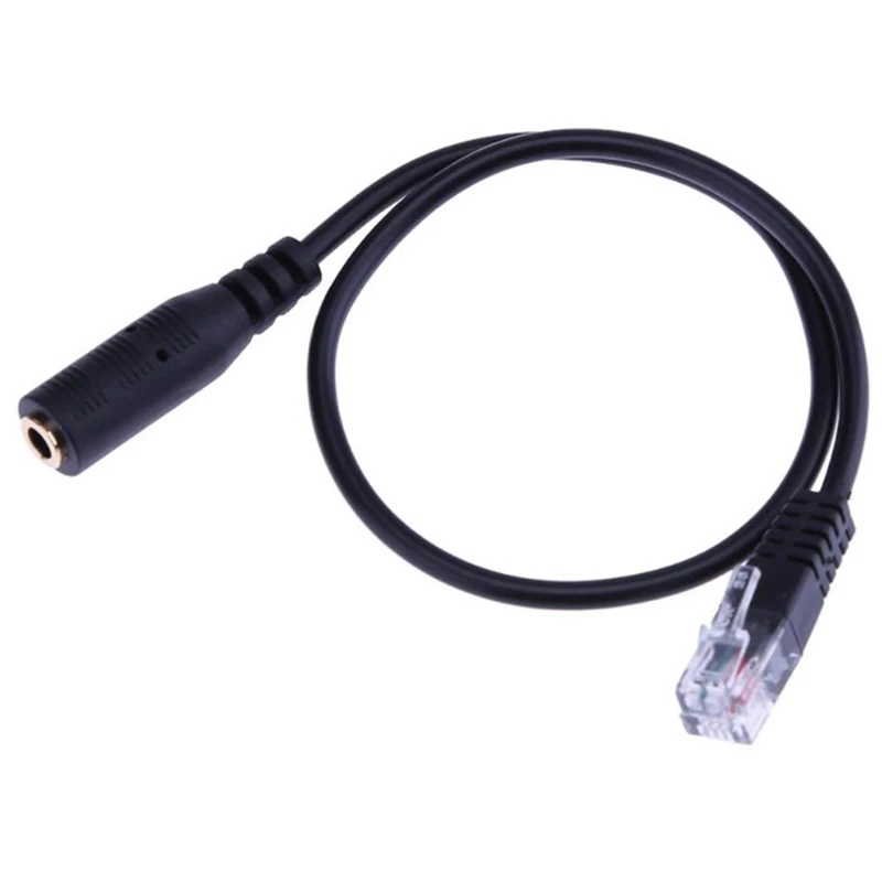 Headset Buddy 3.5 mm Smartphone Headset To RJ9 Convert 3.5 mm Smartphone Plug To Single 4P4C RJ9 Handset Plug