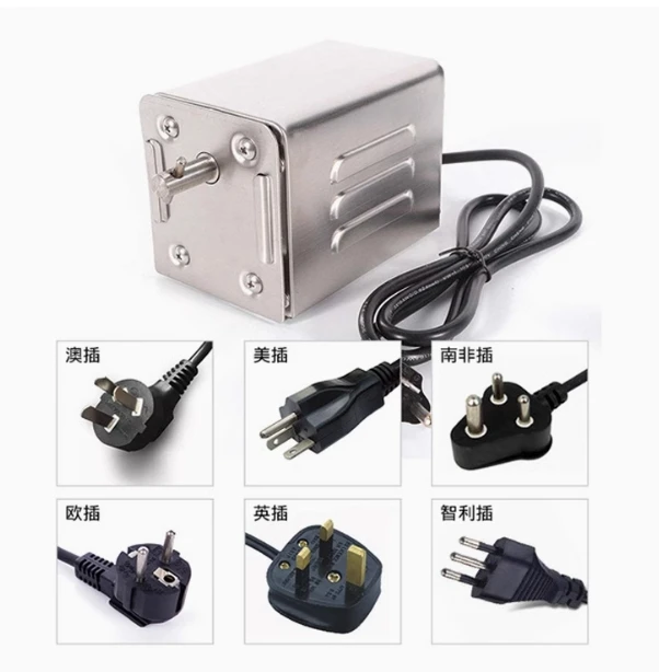 SP-S40 Stainless Steel Barbecue Electric Motor, Professional Barbecue Motor for Chicken, Pork, Grilled Goat Outdoors (220V-240V)