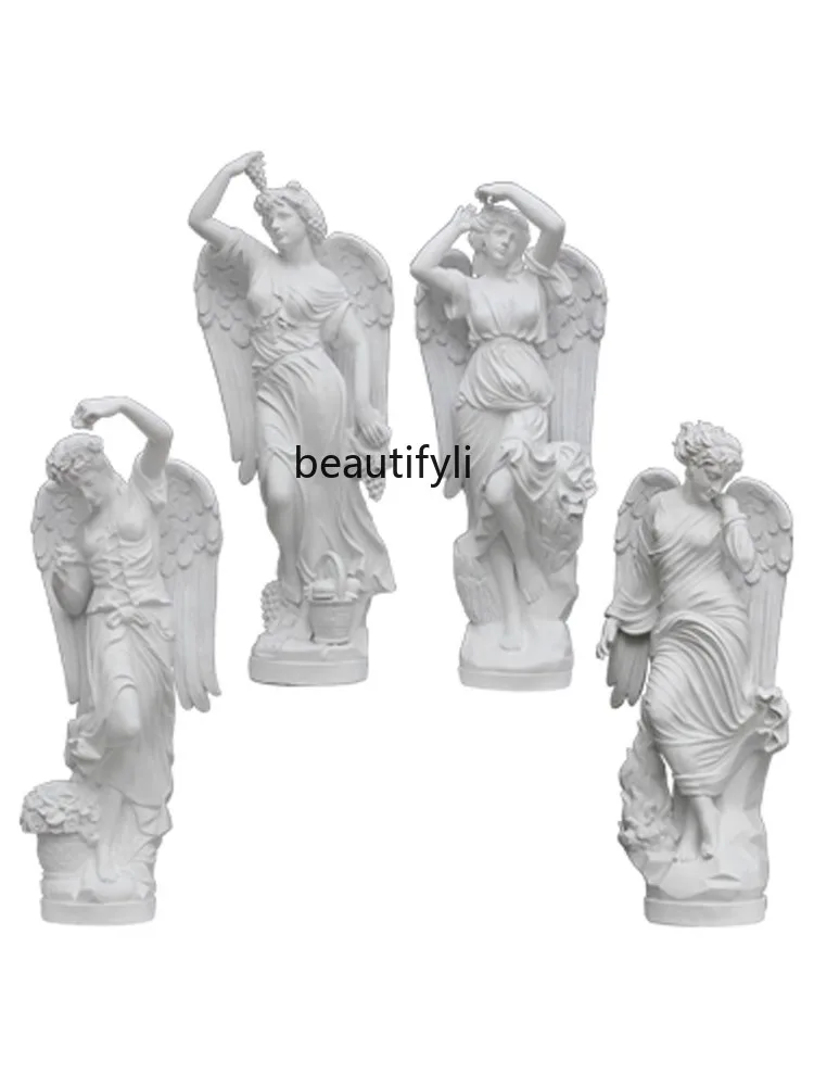 European-style landing angel four seasons lady sculpture figure villa garden wedding props home entrance decoration ornament