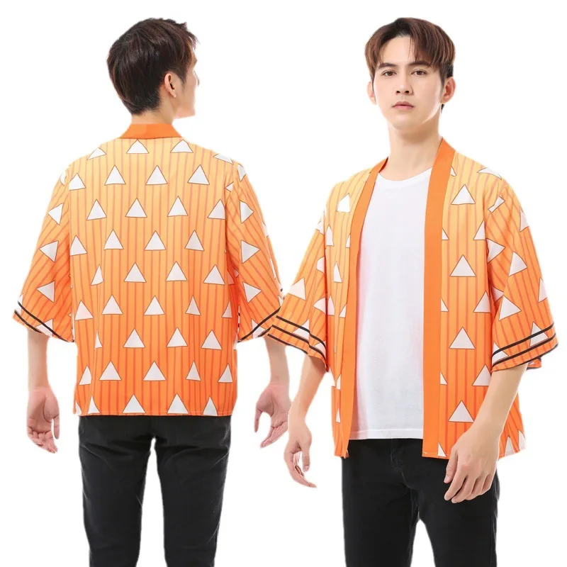 هالوين/عيد الميلاد شبح بليد أنيمي ريشة محبوك كيمونو معطف المطبخ الفحم Zhilang دعوى البشكير أنيمي عباءة منامة