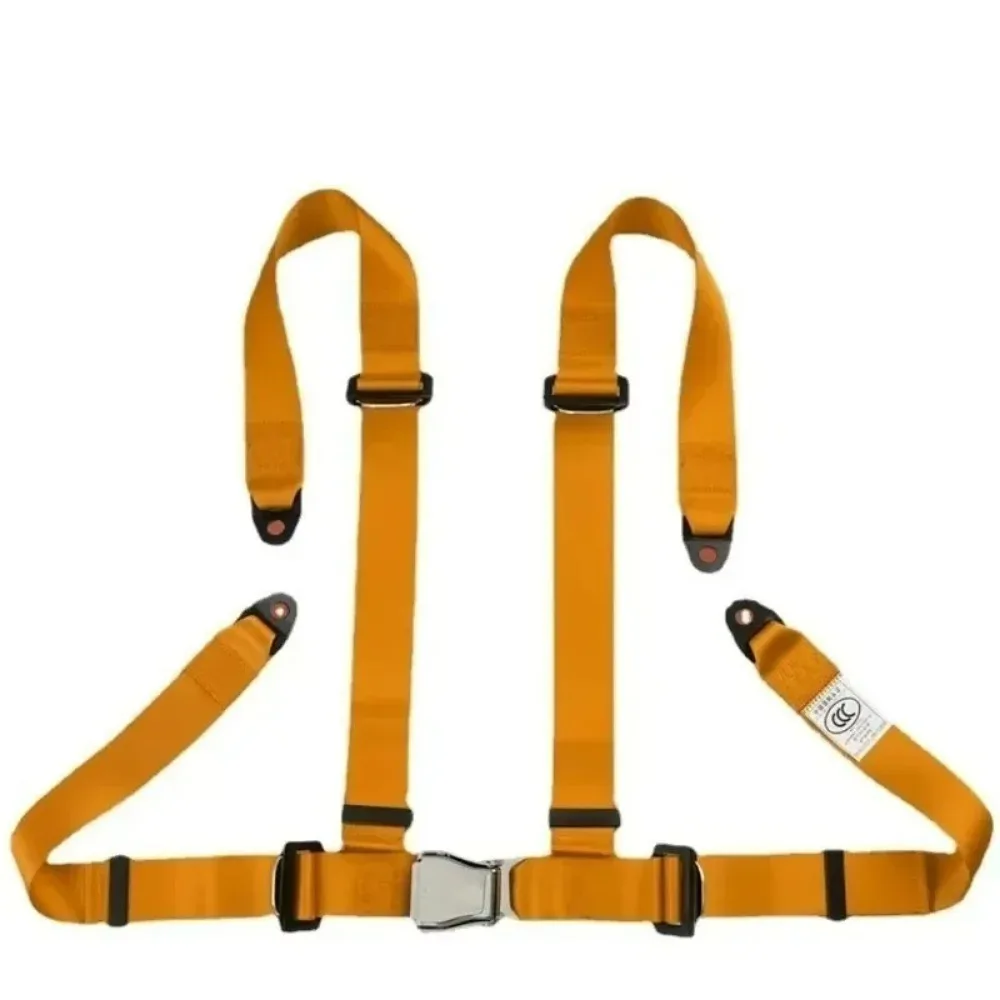 4 Point Racing Seat Belt with Emergency Lock Quick Release Auto Retractable for Go Kart Car Safety Ultimate Protection Harness