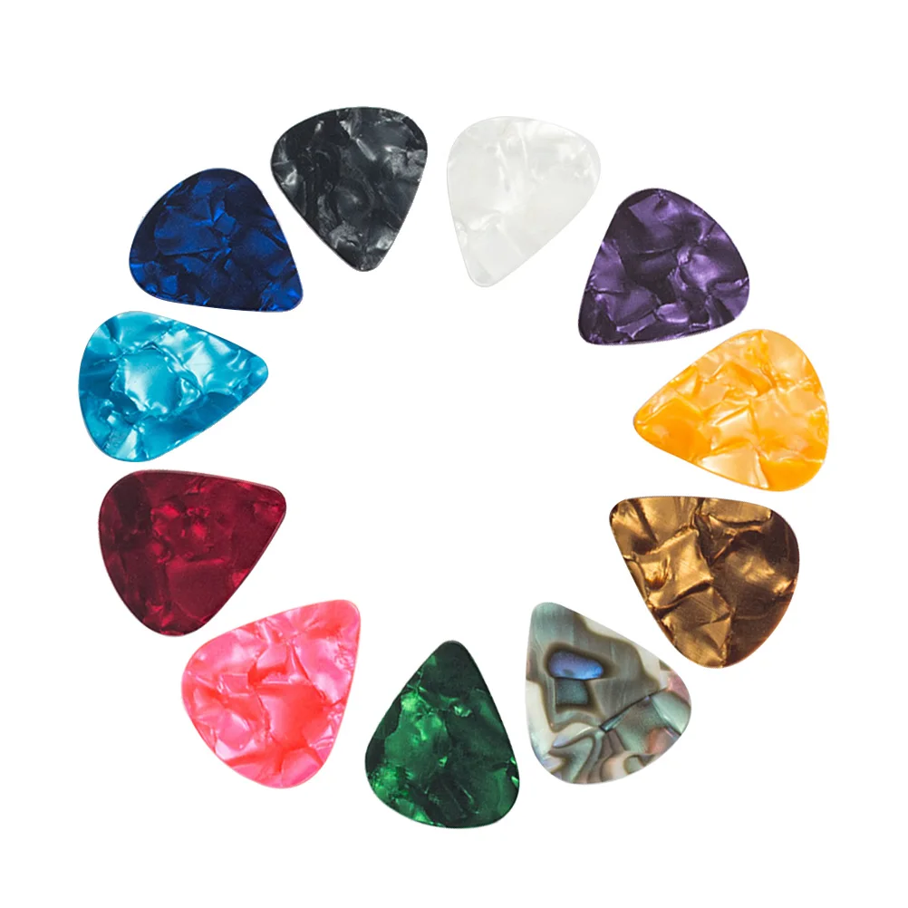 

60Pcs Heart Shape Guitar Picks Colorful Ultra Thin Lightweight Durable for Guitar Bass Ukulele Mandolin Banjo Acoustic