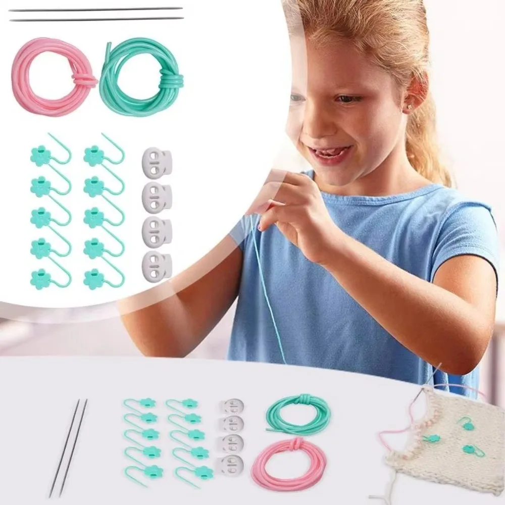 

DIY Craft Marker Tools Knitting Stitches Holder Colorful Locking Ring Stitches Stopper Set Art Crafting Multi-Purpose